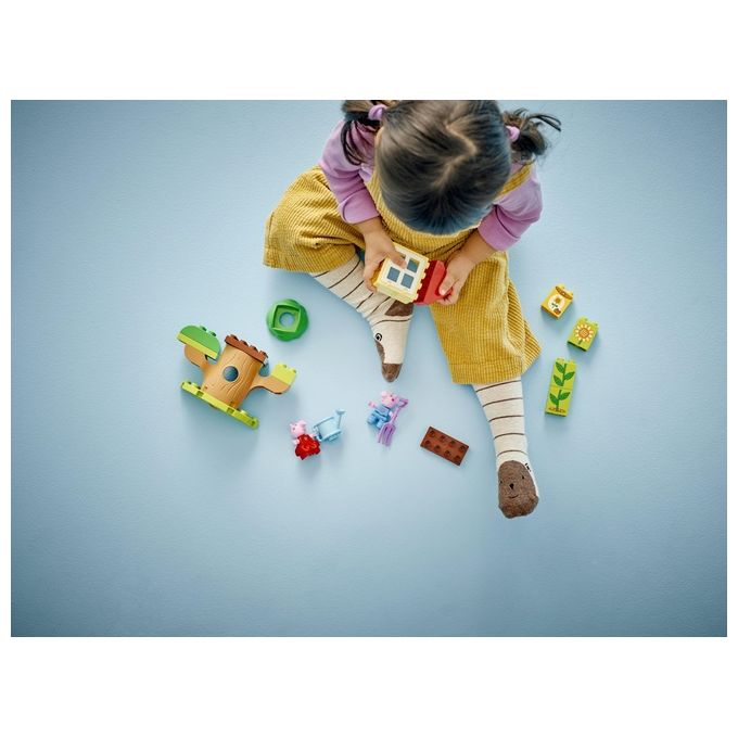 LEGO DUPLO Il Giardino e la Casa sull'Albero di Peppa Pig Giochi Educativi per Bambine e Bambini da 2 Anni Playset Creativo con Personaggi e Accessori Giocattolo Idea Regalo di Compleanno 10431