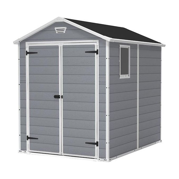Keter Casetta da Giardino Manor 6X8 in Resina 185,8x236,8x227h Grigio
