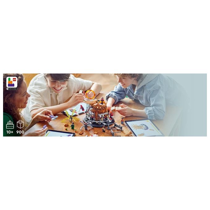 LEGO Marvel 76261 La Battaglia Finale di Spider-Man, Ricrea la Scena di Spider-Man: No Way Home con 3 Minifigure di Peter Parker