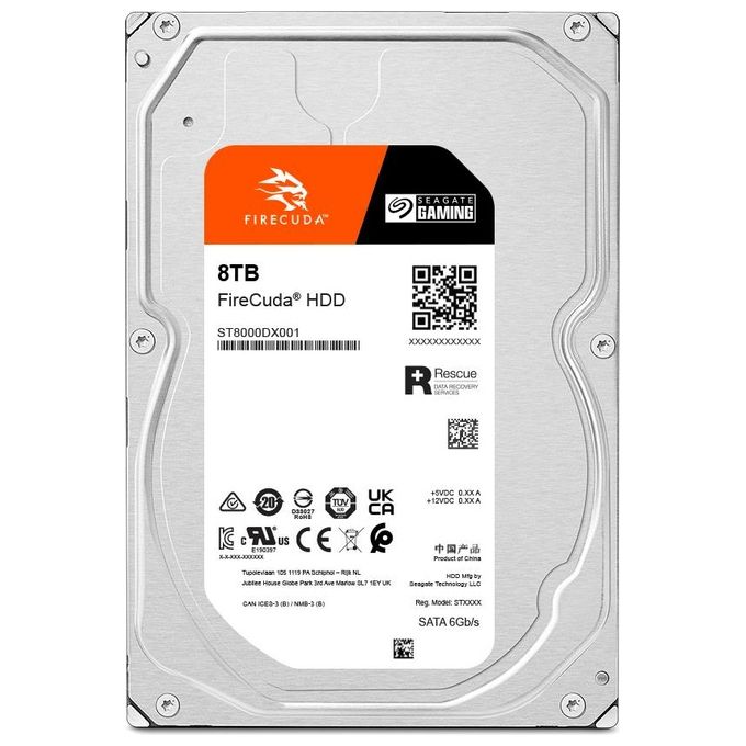 Seagate FireCuda ST8000DXA01 Disco Rigido Interno 3.5'' 8000Gb Serial ATA III