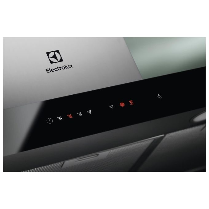 Electrolux LFT769X Cappa Aspirante a Parete Classe energetica A 720 m3-h 3 Velocita' + Intensiva Illuminazione LED Connessione Hob2Hood Touch Control 90 cm Acciaio Inox + Vetro