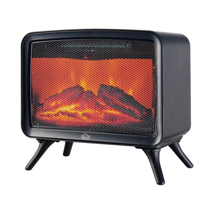 DCG Eltronic Fp5400 Caminetto Elettrico 1600W 2 Livelli di Potenza