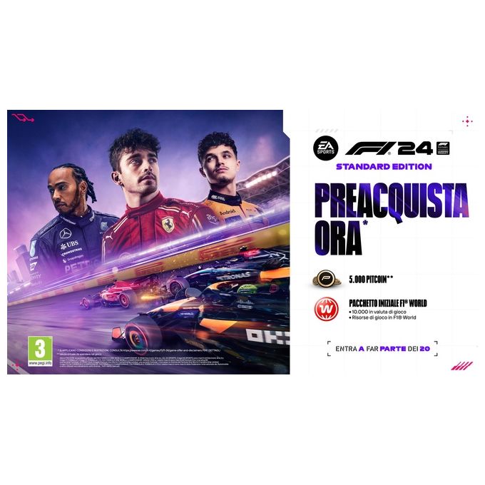 Electronic Arts Videogioco F1 24 per PlayStation 4