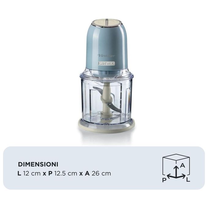 Ariete 0438-05 Tritaverdure Elettrico 0.6 Litri 400W Blu