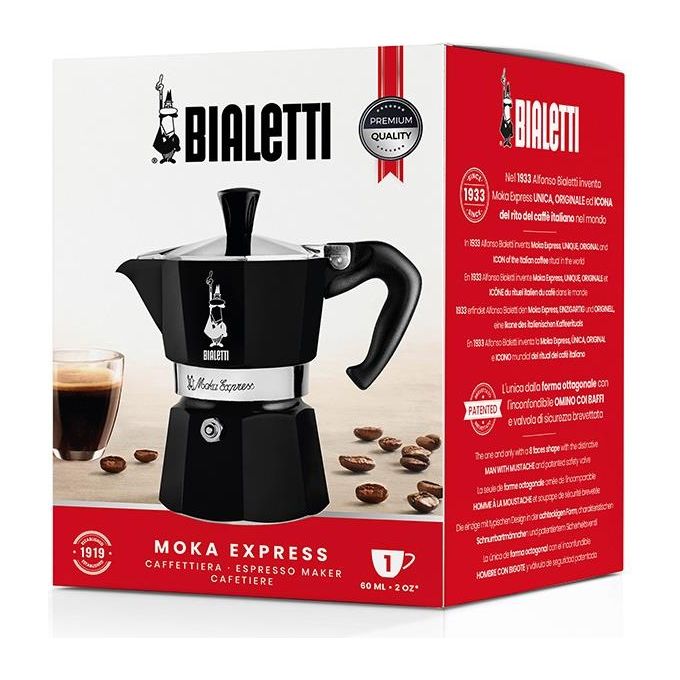 Bialetti Moka Express 1 Tazza Nera