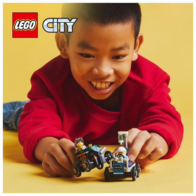 Lego Gioco Veicoli da Corsa Aereo Letto d'Ospedale Modello 60459 City