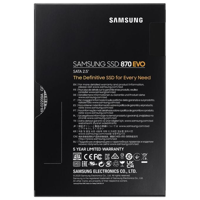 Samsung 870 EVO Solid State Drive 2Tb Basic 2.5