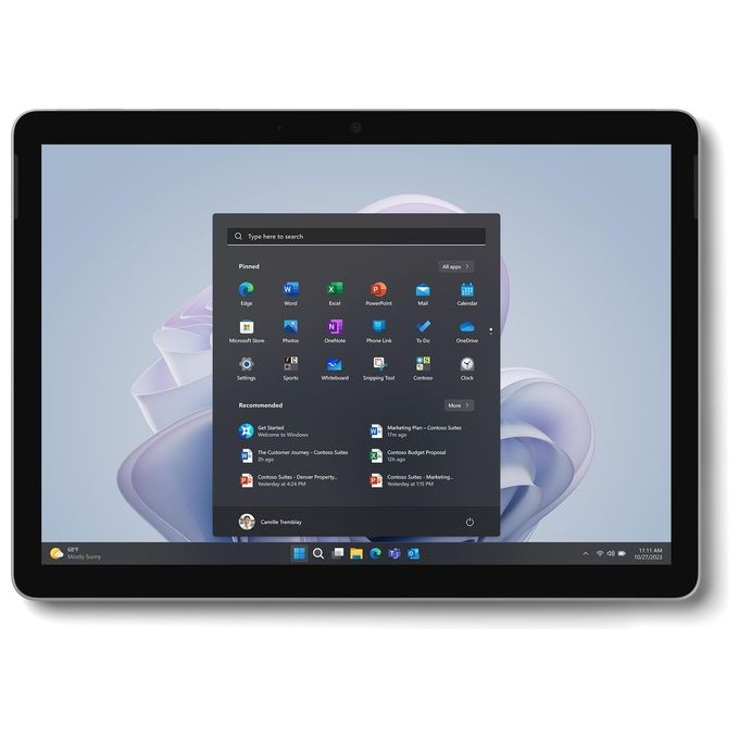 Microsoft Surface Go 4 Intel N200 Ram 8Gb SSD 256Gb 10.5'' Windows 11 Pro Platino