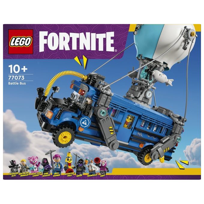 Lego 77073 Fortnite Bus della Battaglia Set da Costruzione 954 pezzi con 9 Minifigure eta' 10+