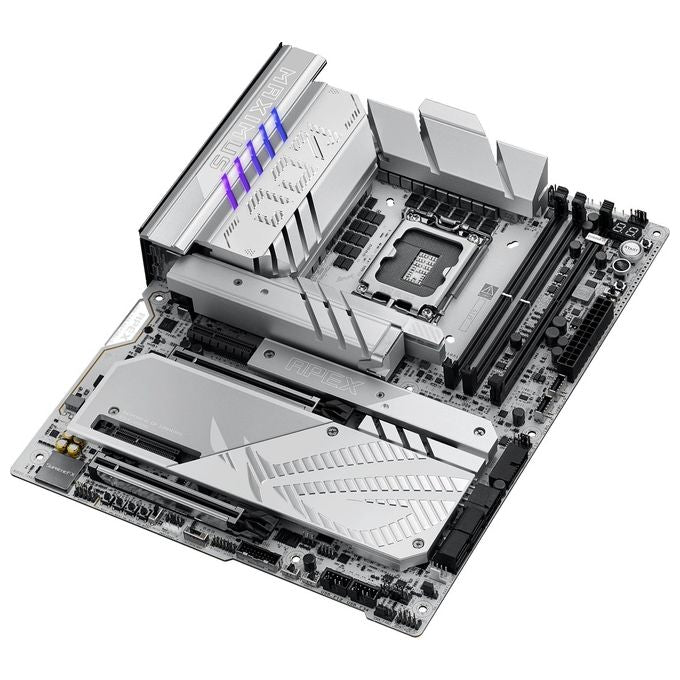 ASUS ROG Maximus Z890 Apex Scheda Madre Intel ATX 22122 Fasi di AlimentazioneSlot DDR5 PCIe 5.0 GPU di Nuova Generazione 6 Slot M.2 WiFi 7 AI Overclocking Slot PCIe Q-Release Slim