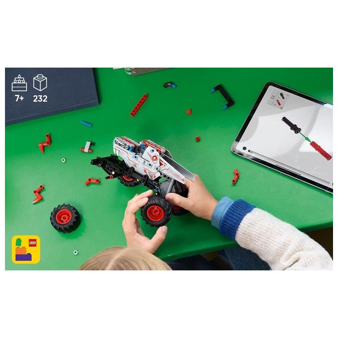 Lego 42200 Technic Monster Jam ThunderROARus Pull Back Set di Costruzioni 232 Pezzi 7 Anni colore Multicolore