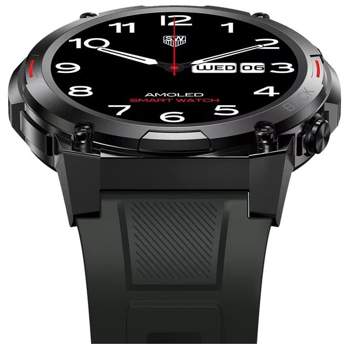 Maxcom FW63 Cobalt Pro black 1.43'' Sport Salute Notifiche Nero