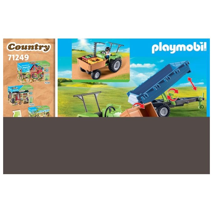 Playmobil Country Trattore con Rimorchio