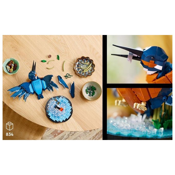 LEGO Icons 10331 Martin Pescatore, Kit di Modellismo per Adulti, Idea Regalo per Arredamento Casa o Ufficio, Hobby Creativo