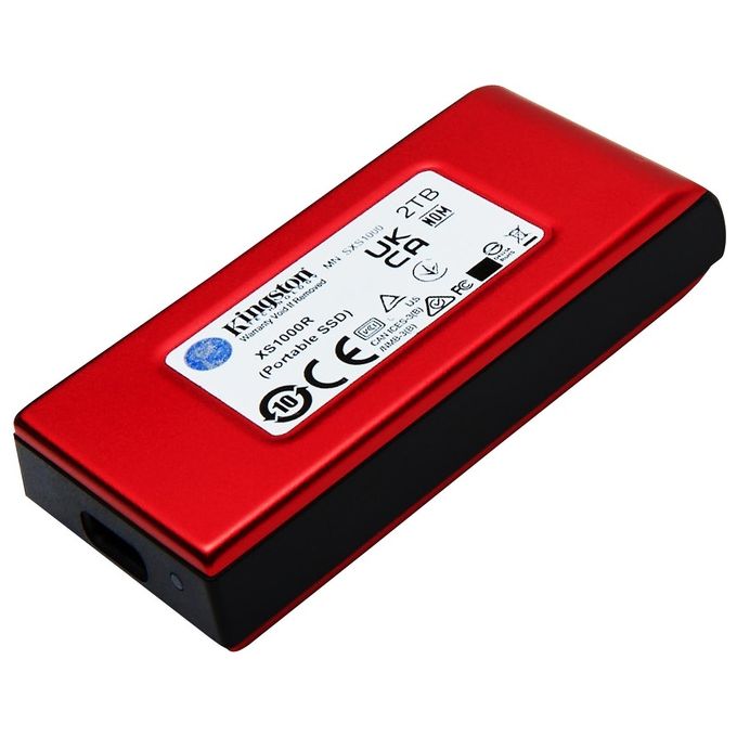 Kingston Technology 2Tb Ssd Esterno XS1000 USB 3.2 Gen 2 Rosso