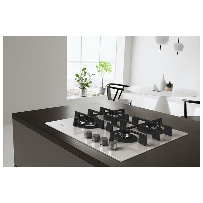 Whirlpool GOWL 628-WH Piano Cottura a Gas 4 Zone 60 cm Bianco