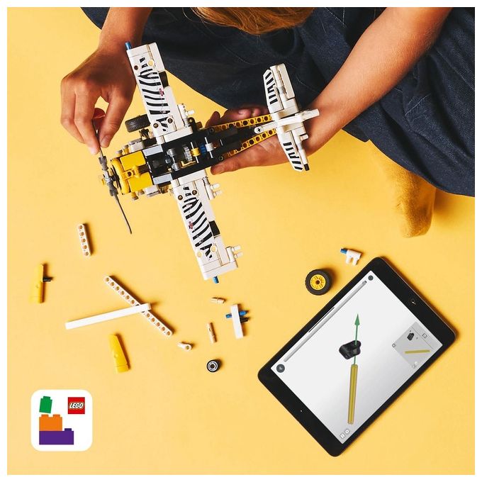 LEGO Aereo Bush Technic 42198 Modellino da Costruzione Innovativo ed Educativo per Appassionati di Ingegneria e Design Creativo