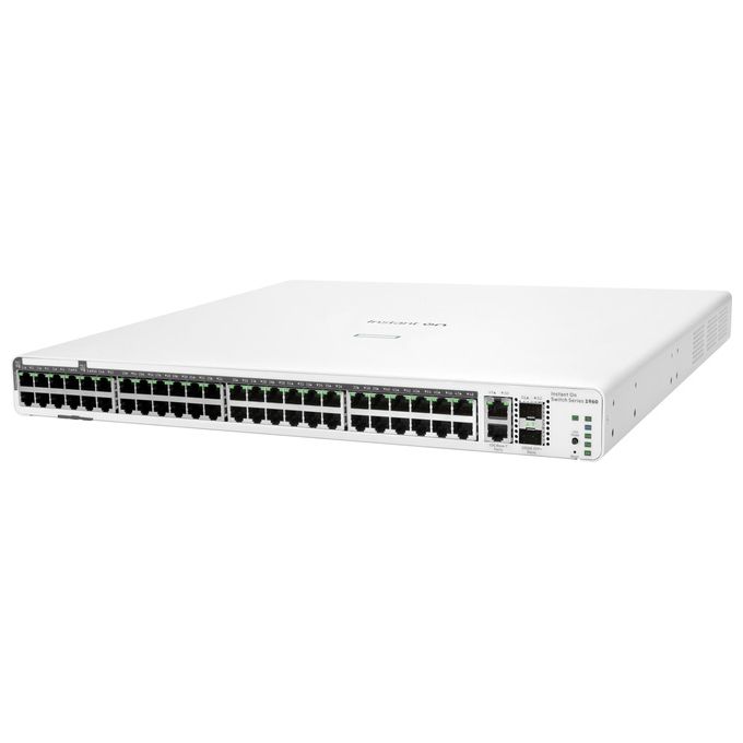 HP Enterprise Aruba Instant On 1960 48G 2XGT 2SFP+ Gestito L2+ Gigabit Ethernet 10-100-1000 1U Bianco