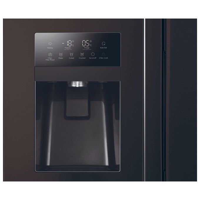 Haier HSR3918FIPB Frigorifero Side by Side 2 porte 515 Litri Multi Airflow Total No Frost nero Classe F