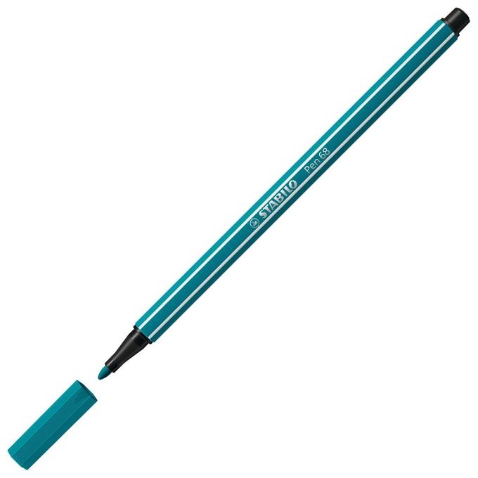 STabilo confezione 10Pz pen 68 blu Turchese