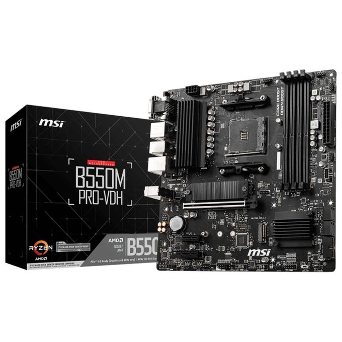 MSI  B550M PRO-VDH Presa Am4 Micro Atx Amd B550
