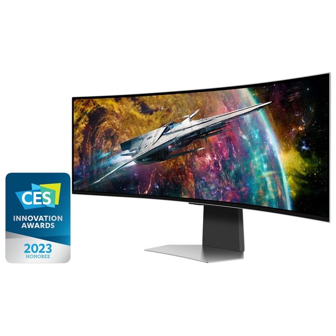 [ComeNuovo] Samsung Monitor Gaming Odyssey OLED G9 LS49CG950SUXEN  49'' Dual QHD Curvo,Risoluzione Dual QHD, Refresh Rate 240Hz, Tempo di Risposta 0,03ms, FreeSync Premium Pro e HDR True Black 400,Piattaforma Smart TV, Gaming Hub e Hub IoT