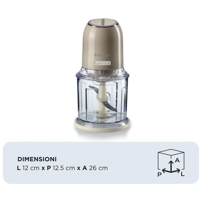 Ariete 0438-03 Tritaverdure Elettrico 0.6 Litri 400W Beige