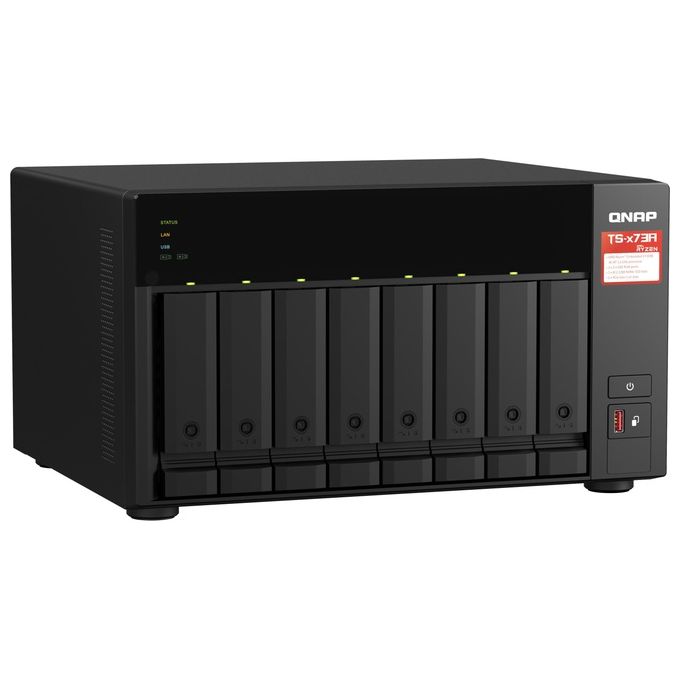 Qnap TS-873A-8G server NAS e di Archiviazione Tower Collegamento Ethernet LAN Nero V1500B