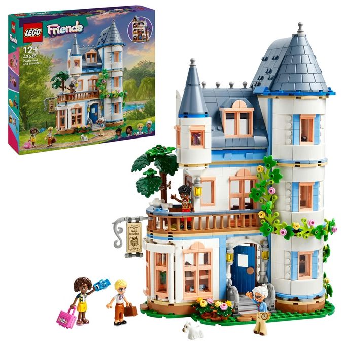 LEGO Friends Bed And Breakfast al Castello Giochi per lo Sviluppo Sociale per Bambine e Bambini da 12 Anni Hotel Giocattolo da Costruire Albergo a 3 Paini con 4 Personaggi Cane e Accessori 42638