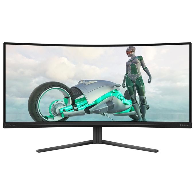 Philips Evnia 3000 34M2C3500L Monitor Gaming Curvo 32'' WQHD 180Hz 05ms FreeSync Premium HDR10 grigio scuro