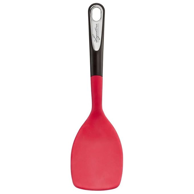 Lagostina 012196000004 Ingenio Smart Paletta da cucina in Silicone resistente 250°C lavabile in lavastoviglie colore Nero Rosso