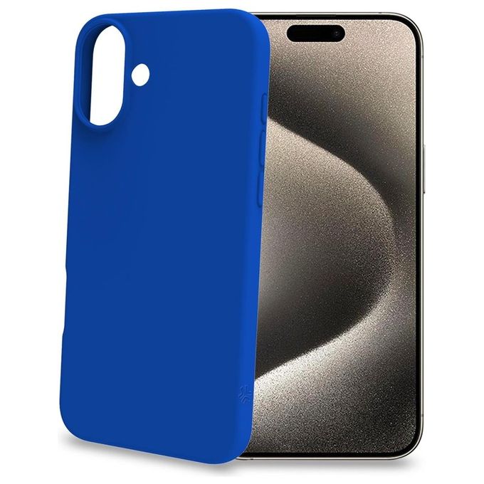Celly Cromo Cover per iPhone 16 Plus Blu