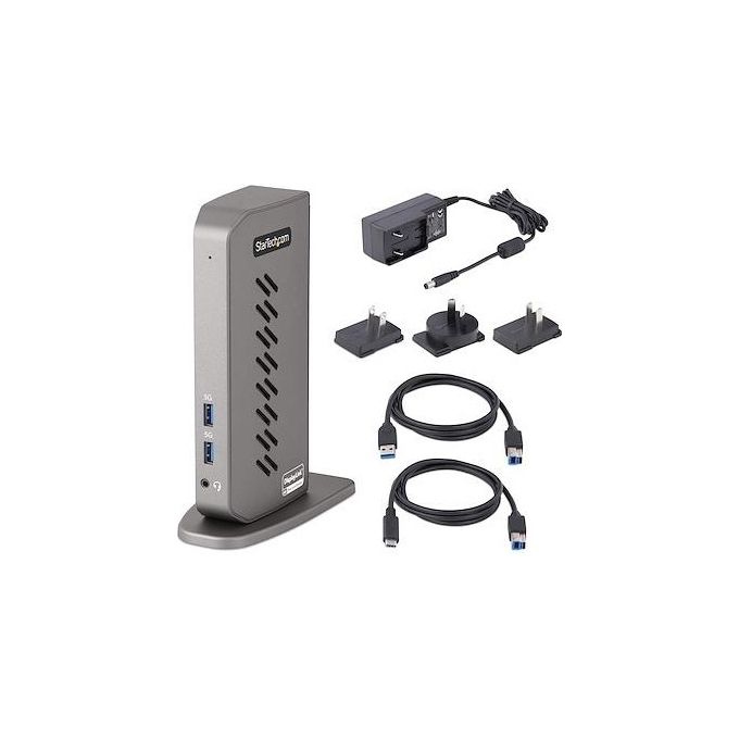 StarTech.com DK30A2DHUUE USB-C USB-A Docking Station Usb-C Dual Monitor DisplayPort e Hdmi 4K 60Hz con Ethernet