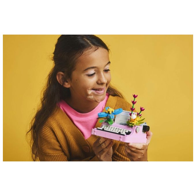 LEGO Creator 3 in 1 Macchina da Scrivere con Fiori Giocattolo