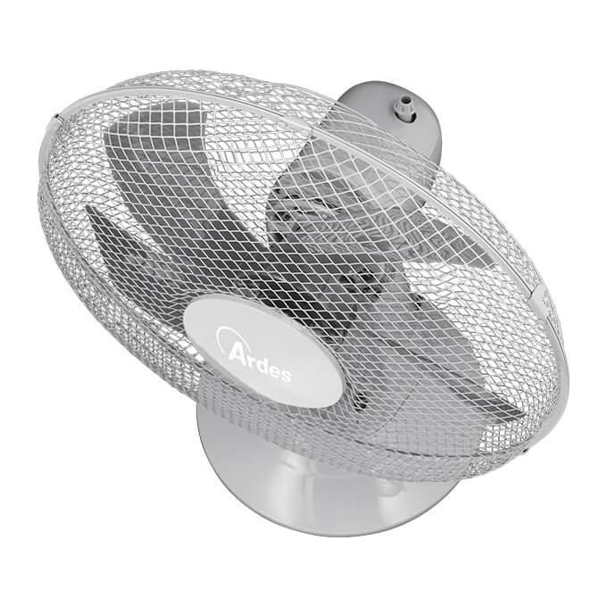 Ardes Ventilatore da Tavolo 40cm Steelo40 3 Velocita' Grigio per una Rinfrescata Efficace in Ogni Stanza