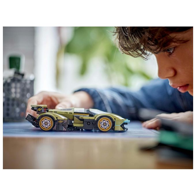 LEGO Speed Champions Super Car Lamborghini Lambo V12 Vision GT Macchina Giocattolo per Bambini da 10 Anni Modellino di Auto da Costruire con Minifigure del Pilota Idea Regalo da Collezione 76923