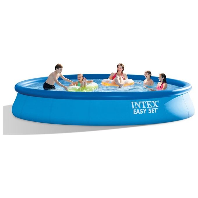 Intex 28158NP Easy Set Piscina Fuori Terra Rotonda 457x84 cm 9792 L Pompa Filtro a Cartuccia 2006 L-h colore Azzurro