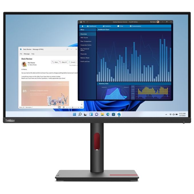 Lenovo ThinkVision T27p-30 LED Display 27'' 3840x2160 Pixel 4K Ultra HD Nero