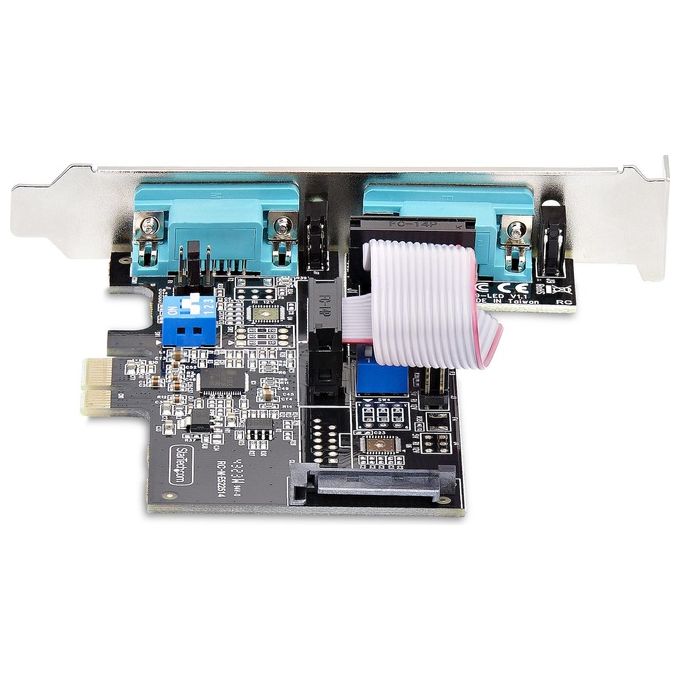 StarTech.com Scheda Seriale Pcie a 2 Porte Scheda Pci Express a Doppia Porta Rs232-rs422-rs485 (Db9)