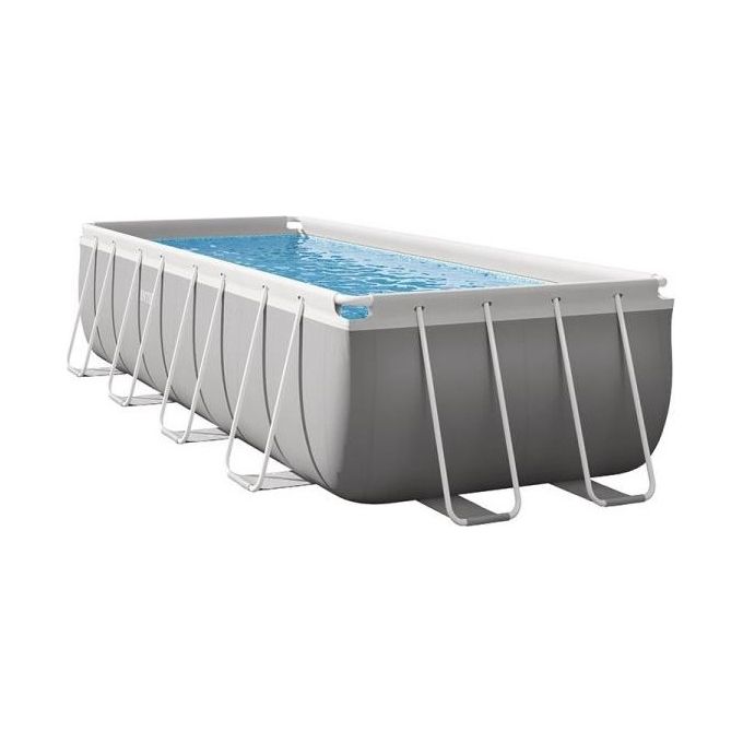 Intex 26790 Piscina Prisma Rettangolare 400x200x122cm Struttura Robusta con Accessori Inclusi per un Relax Perfetto