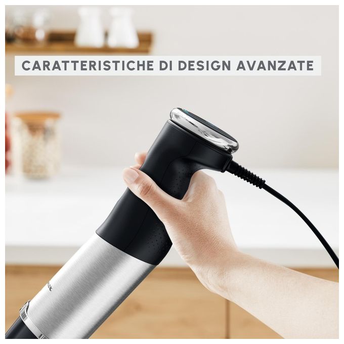 Moulinex DD6738 Quickchef 3in1 – Frullatore a immersione 1000 W, velocita' variabile, accessori inclusi (tritatutto, frusta, bicchiere), lama in acciaio inox, colore Bianco-Rosso