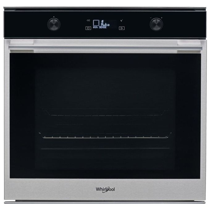 Whirlpool W7 OM5 4 H Forno Elettrico Multifunzione da Incasso Autopulente Capacita' 73 Litri Classe energetica A+ Tecnologia Sesto Senso Ready2cook Cook4 Cook3 StarClean 8 Funzioni 60 cm Acciaio Inox