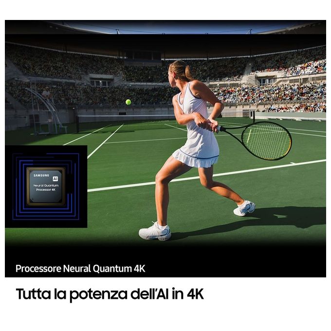 Samsung Tv Qled 4K QE98Q80CATXZT 98 pollici Smart Tv Processore Neural Quantum 4K Motion Xcelerator