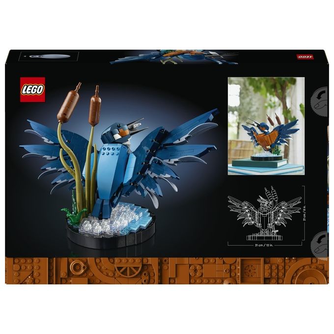 LEGO Icons 10331 Martin Pescatore, Kit di Modellismo per Adulti, Idea Regalo per Arredamento Casa o Ufficio, Hobby Creativo