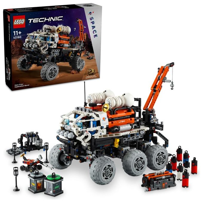 LEGO Technic 42180 Rover di Esplorazione Marziano, Giochi Spaziali per Bambini 11+, Veicolo Giocattolo Ispirato alla NASA