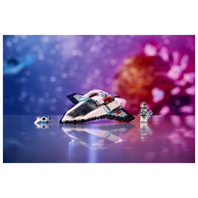 LEGO City 60430 Astronave Interstellare 60430-LEGO Giocattolo Gioco Spaziale per Bambini 6+ Anni con Navicella Minifigure e Drone Robot
