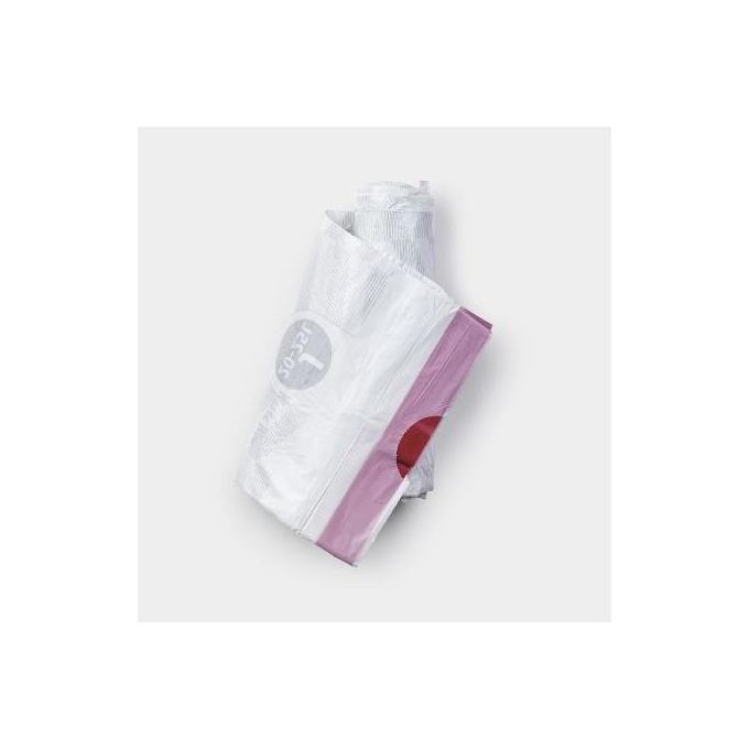 Brabantia 115608 PerfectFit Sacchi Immondizia Codice J 23 L 40 pz Plastica Riciclata colore Bianco