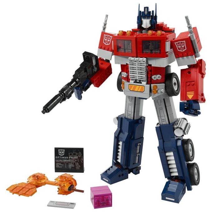 LEGO Icons Optimus Prime, Modellino da Costruire 2 in 1 del Leader dei Transformers, Set da Collezione per Adulti, 10302