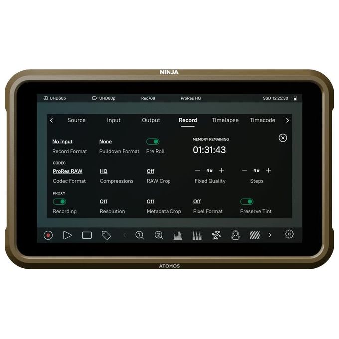 Atomos Ninja 5.2'' 4K HDMI Monitor-Record