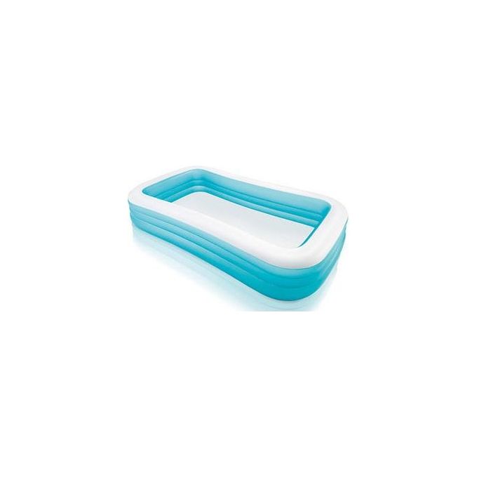 Intex 58484 Family Piscina Gonfiabile Rettangolare 3 Camere d'Aria 305x183x56 cm 1050 L colore Blu Bianco